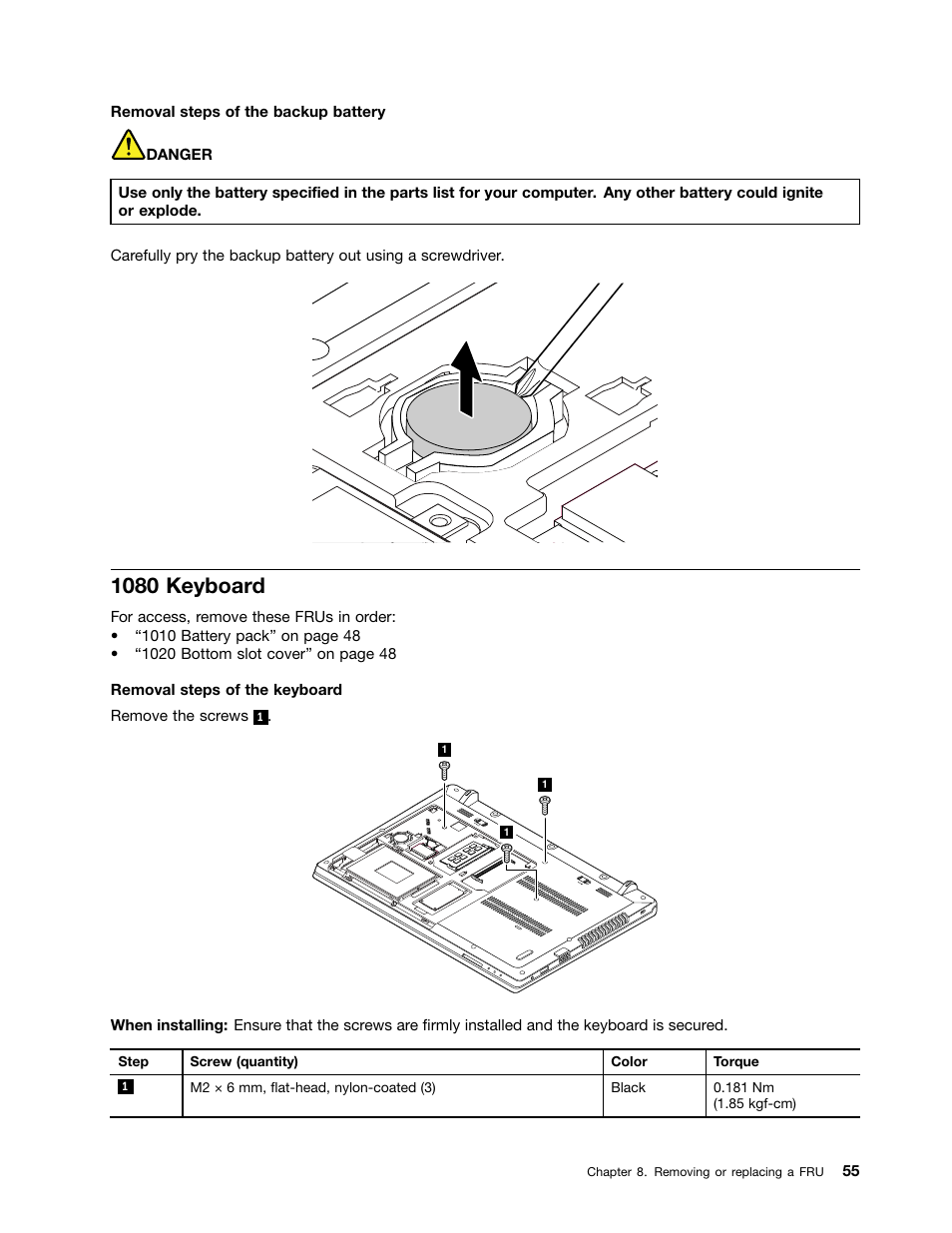 1080 keyboard | Lenovo K4450 Notebook User Manual | Page 61 / 88