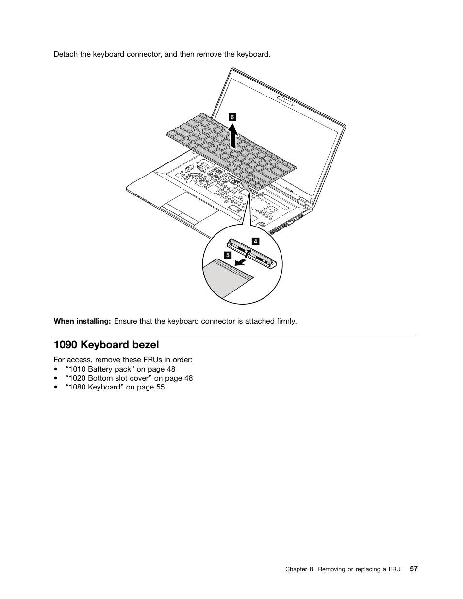 1090 keyboard bezel | Lenovo K4450 Notebook User Manual | Page 63 / 88