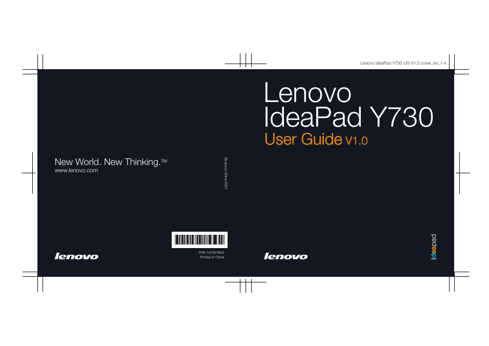 Lenovo IdeaPad Y730 User Manual | 156 pages