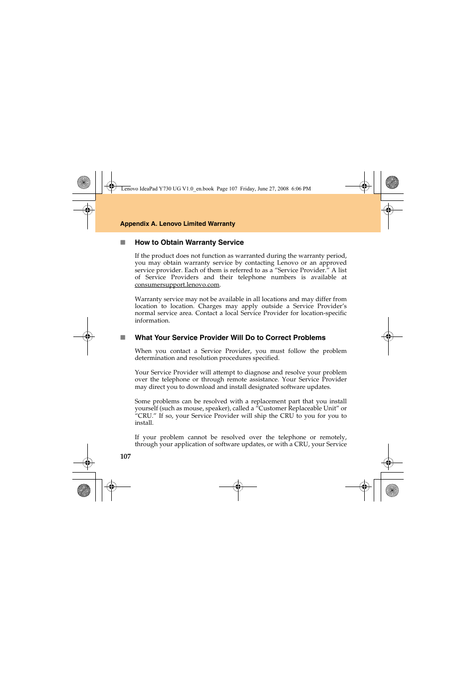 Lenovo IdeaPad Y730 User Manual | Page 116 / 156