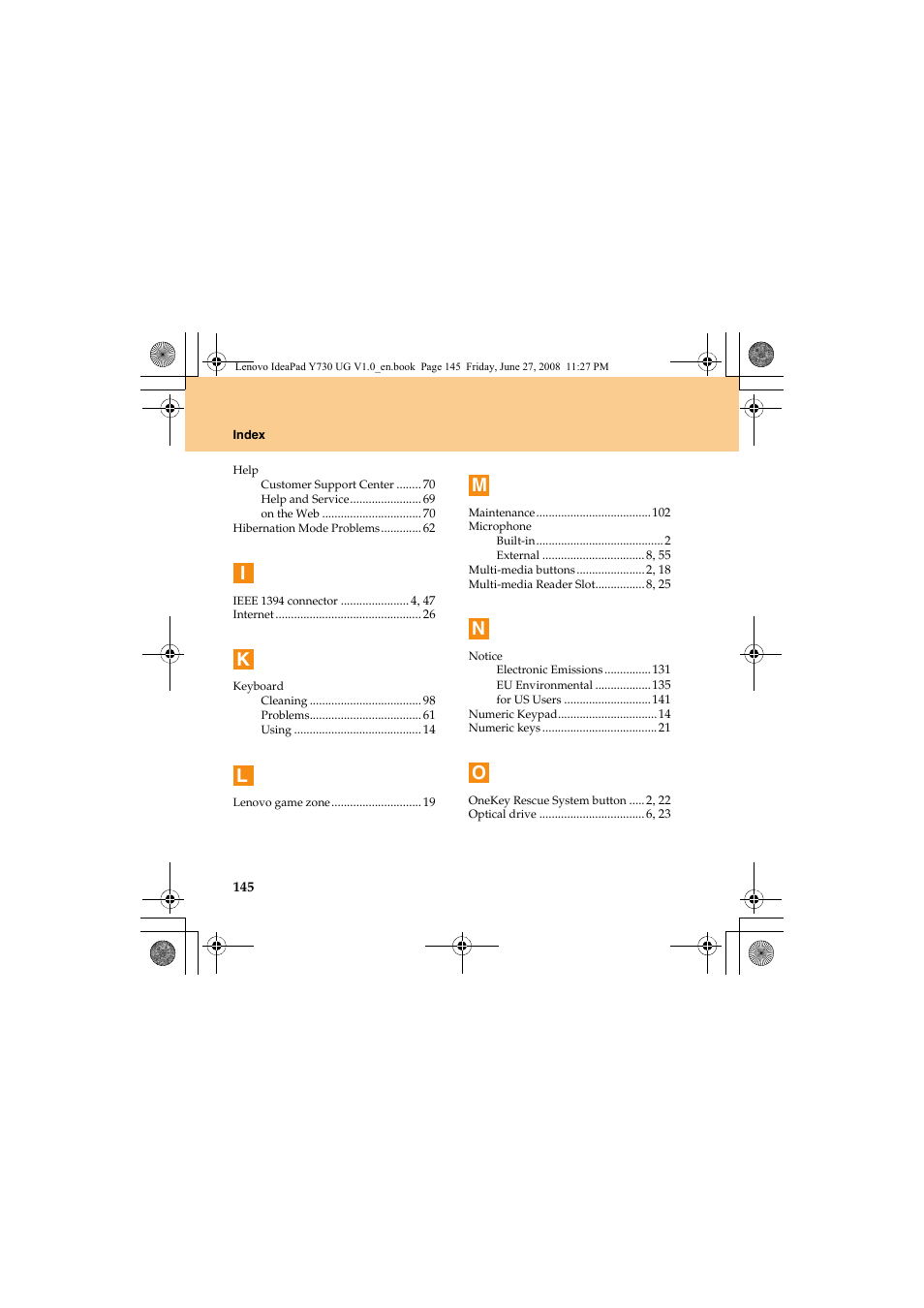 Lenovo IdeaPad Y730 User Manual | Page 154 / 156