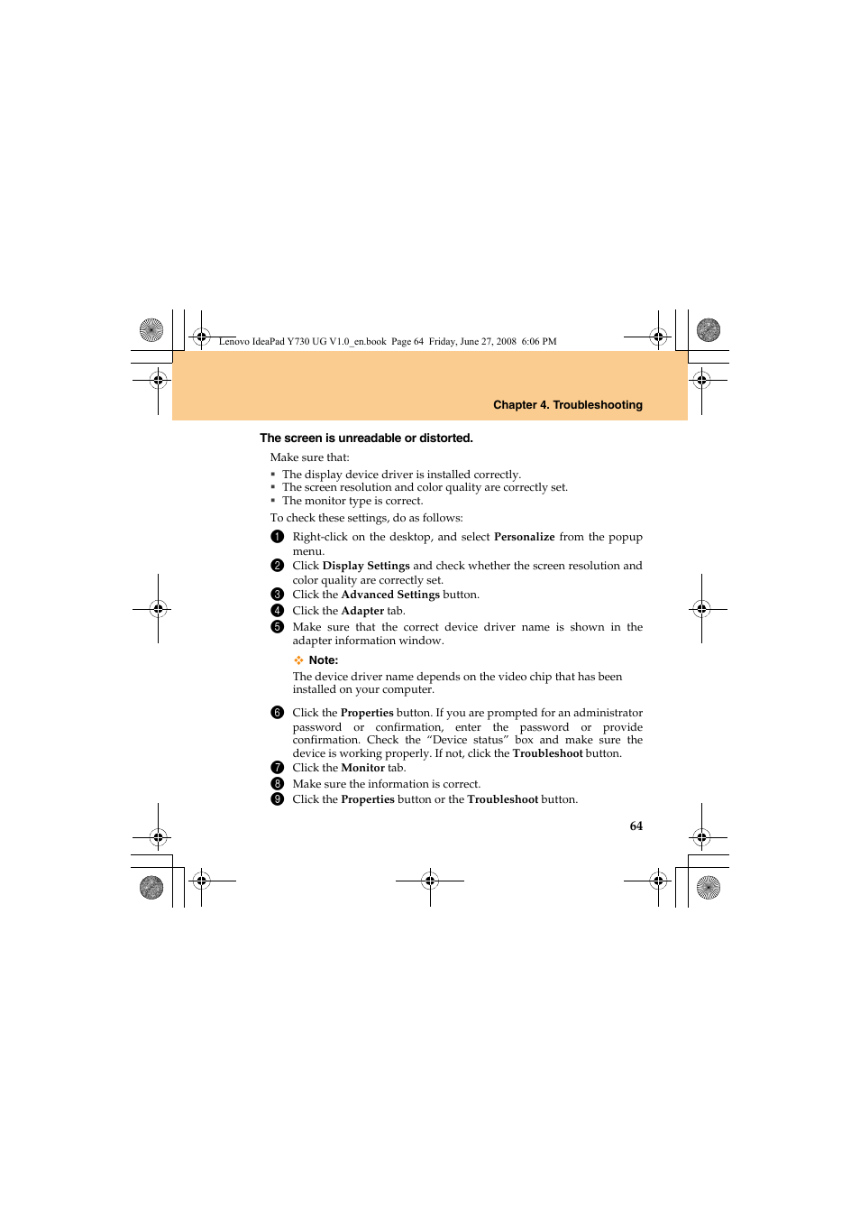 Lenovo IdeaPad Y730 User Manual | Page 73 / 156