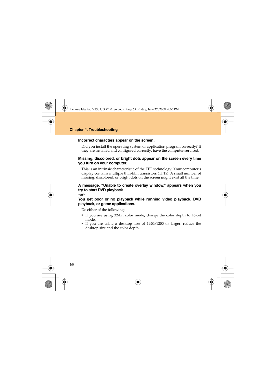 Lenovo IdeaPad Y730 User Manual | Page 74 / 156