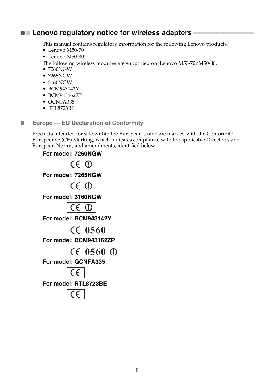 Lenovo M50-70 Notebook User Manual | 15 pages