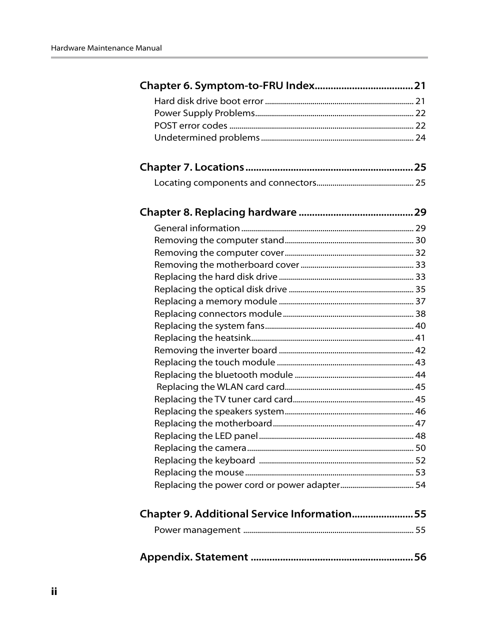 Lenovo IdeaCentre A700 User Manual | Page 2 / 59