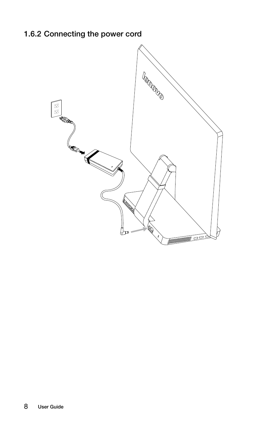 2 connecting the power cord | Lenovo IdeaCentre A720 User Manual | Page 13 / 39
