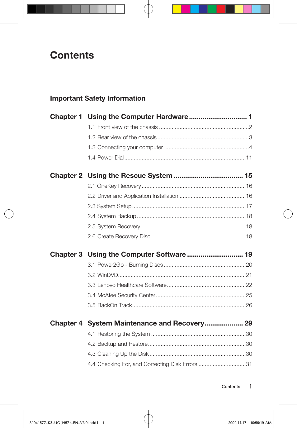 Lenovo IdeaCentre K320 User Manual | Page 4 / 43