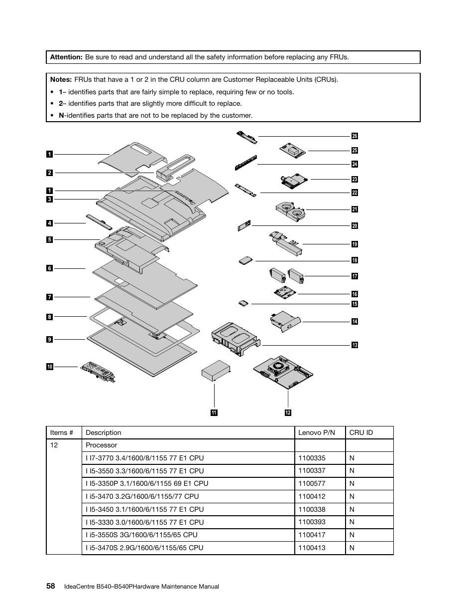 Lenovo IdeaCentre B540p User Manual | Page 64 / 71