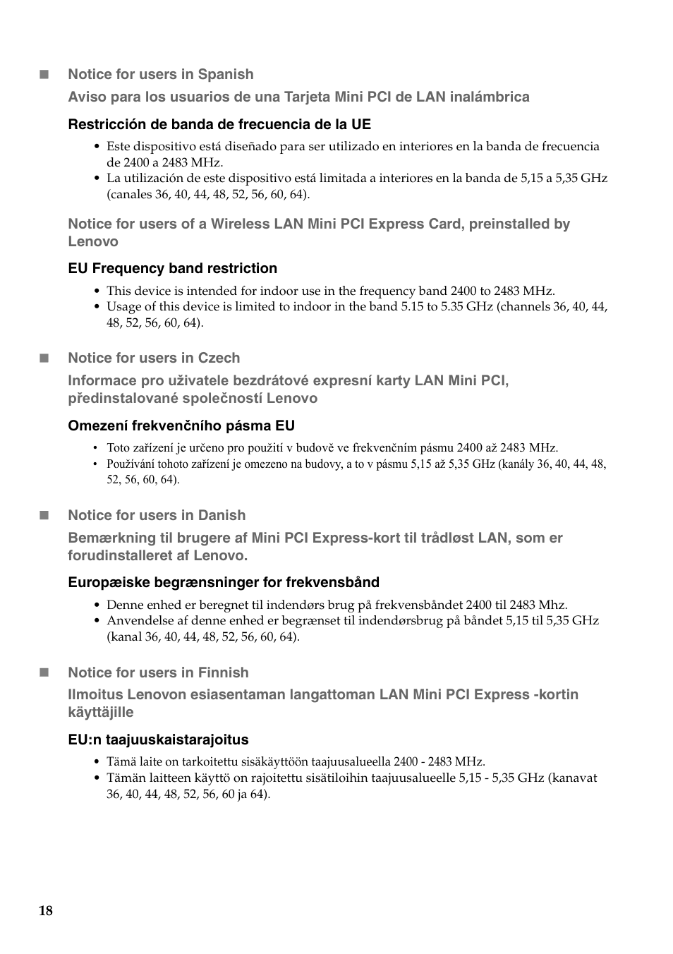 Lenovo V560 Notebook User Manual | Page 19 / 36