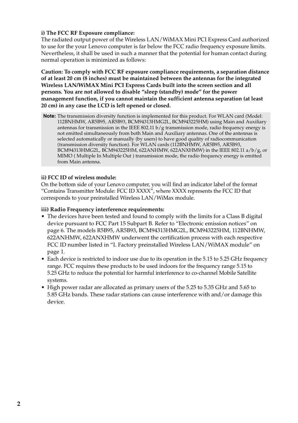 Lenovo V560 Notebook User Manual | Page 3 / 36