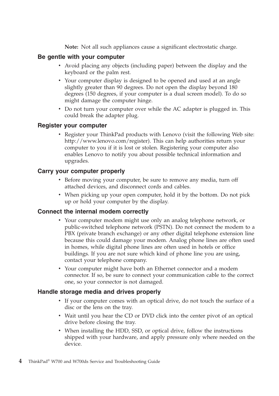 Lenovo ThinkPad W700ds User Manual | Page 12 / 90