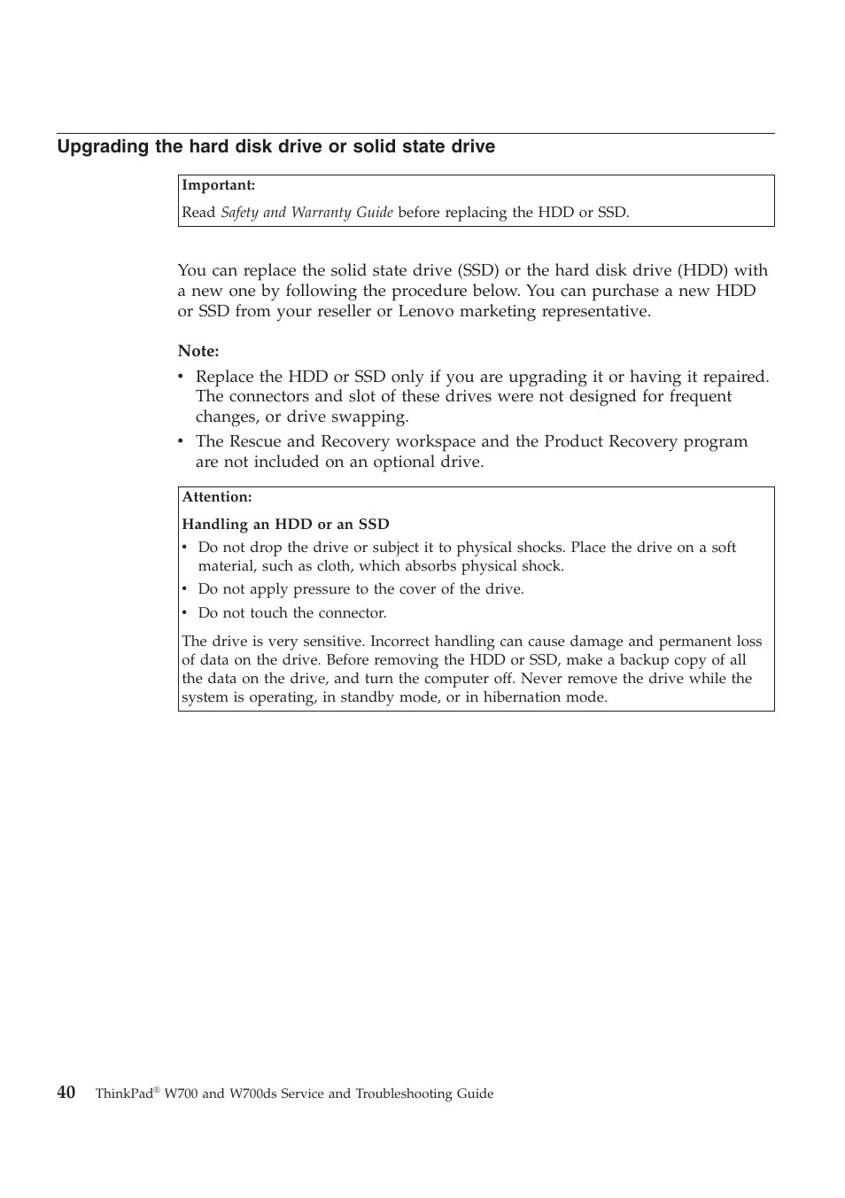 Lenovo ThinkPad W700ds User Manual | Page 48 / 90