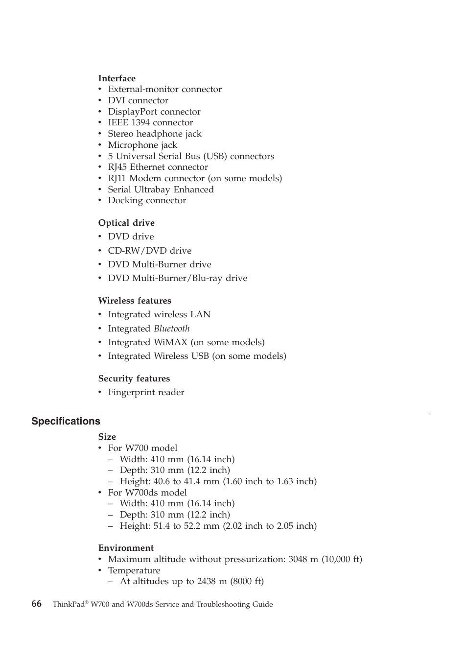 Lenovo ThinkPad W700ds User Manual | Page 74 / 90