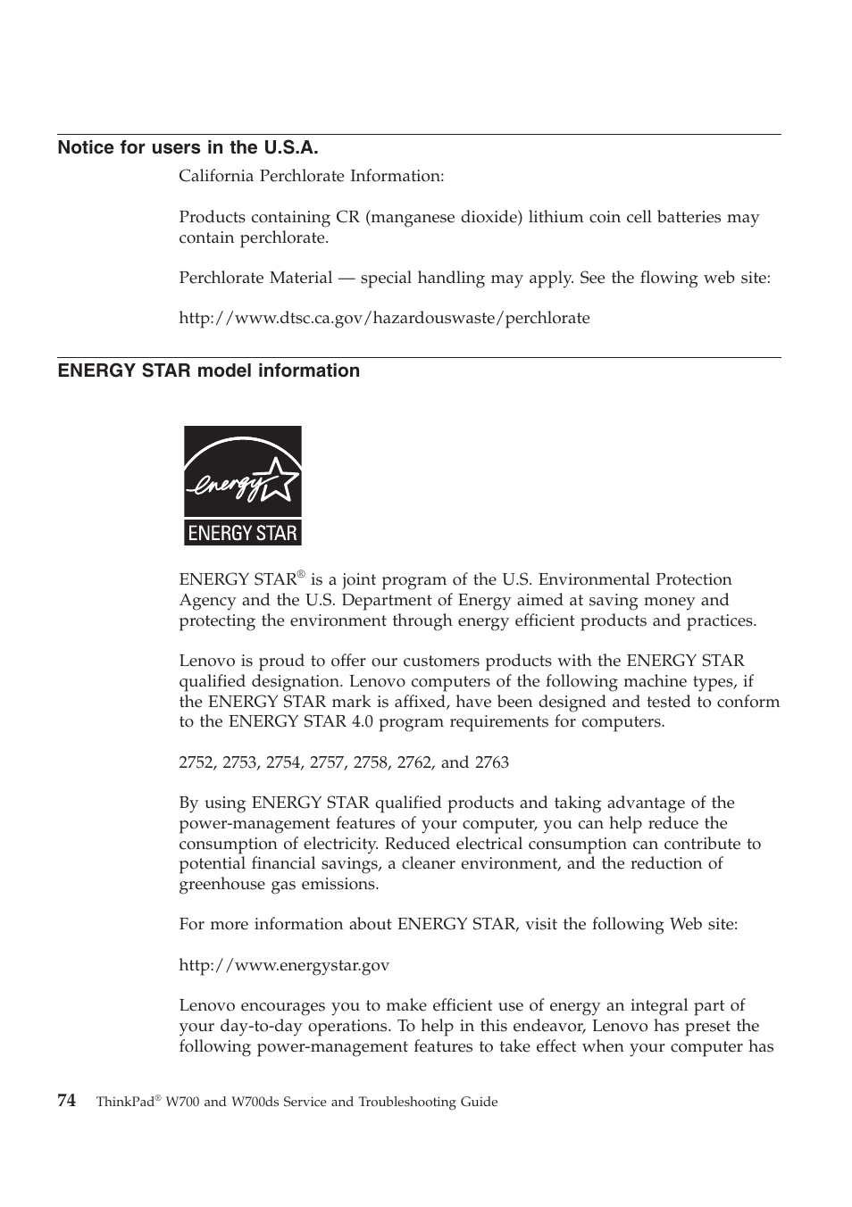 Lenovo ThinkPad W700ds User Manual | Page 82 / 90