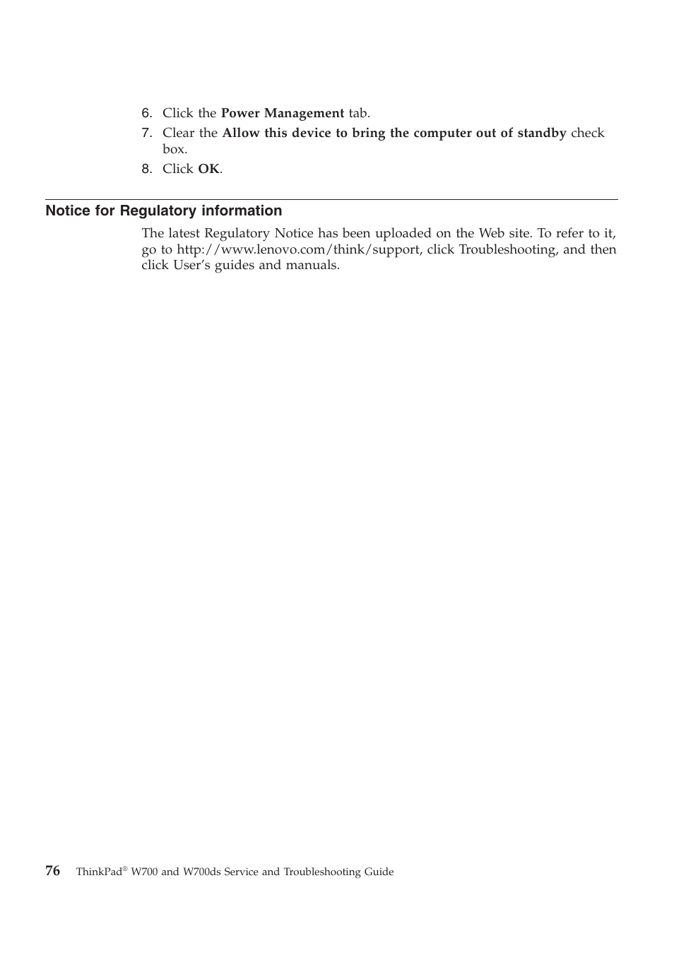 Lenovo ThinkPad W700ds User Manual | Page 84 / 90