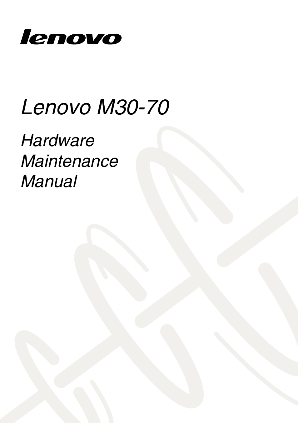 Lenovo M30-70 Notebook User Manual | 79 pages