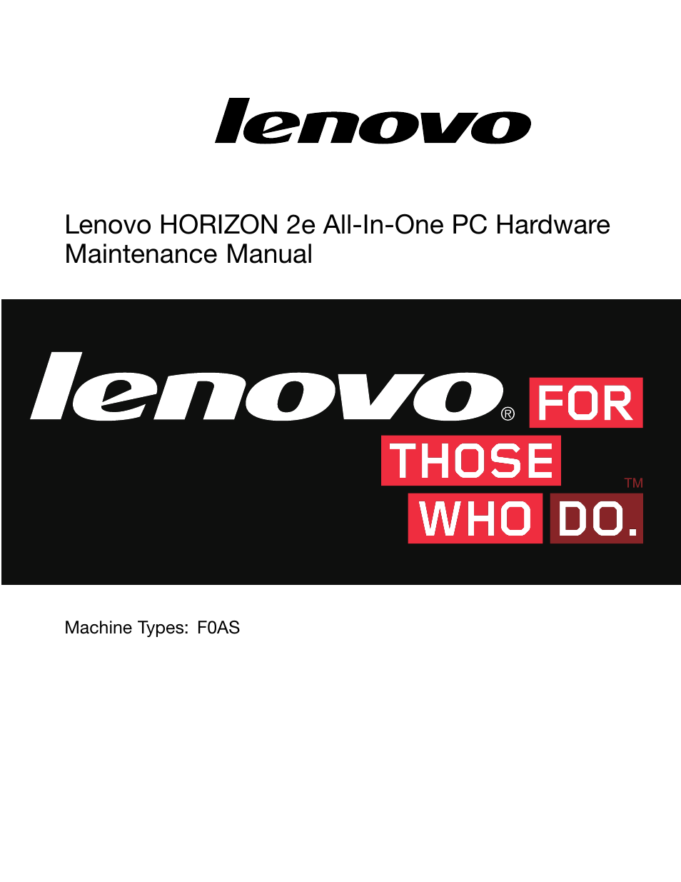 Lenovo Horizon 2e Table PC User Manual | 55 pages