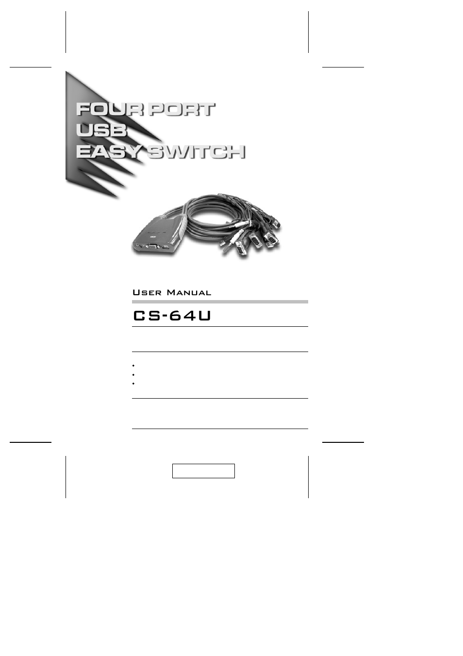 ATEN ATEN Petite CS-64U User Manual | 20 pages