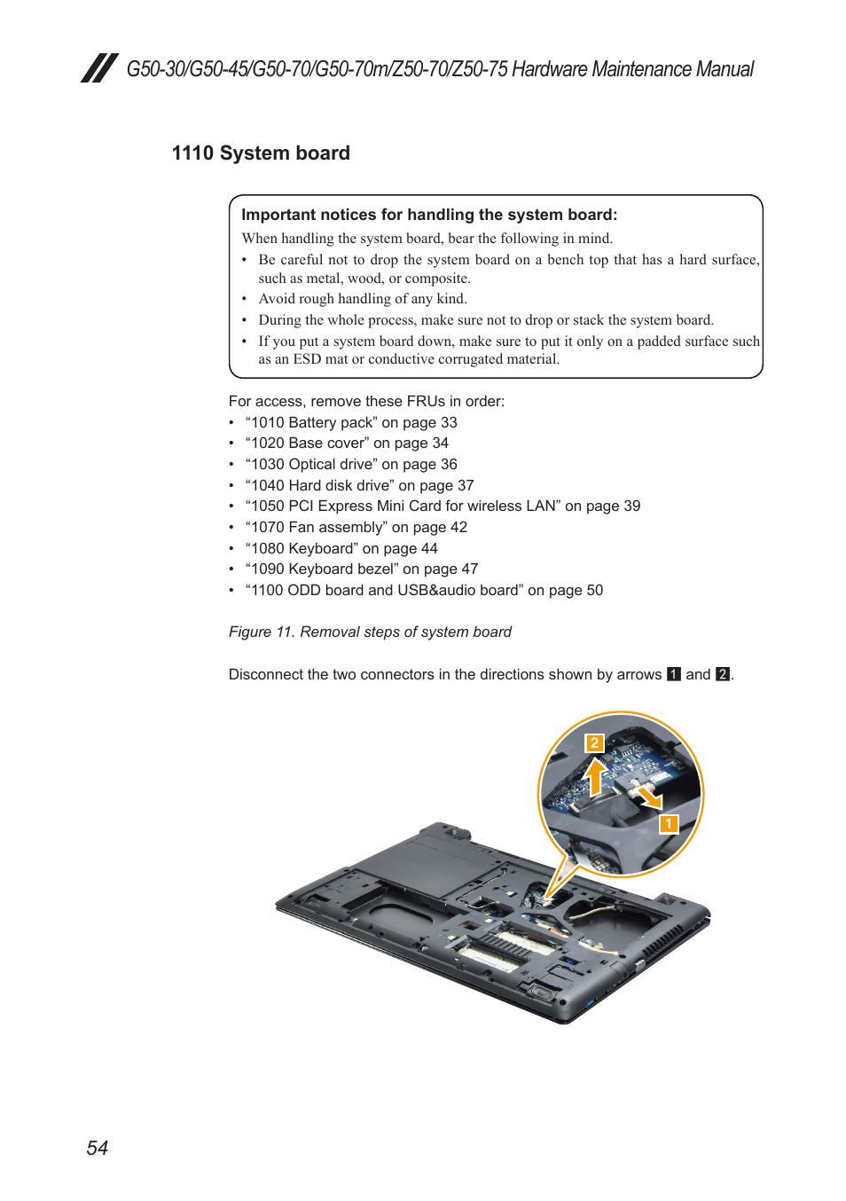 1110 system board | Lenovo G50-45 Notebook Lenovo User Manual | Page 58 / 93