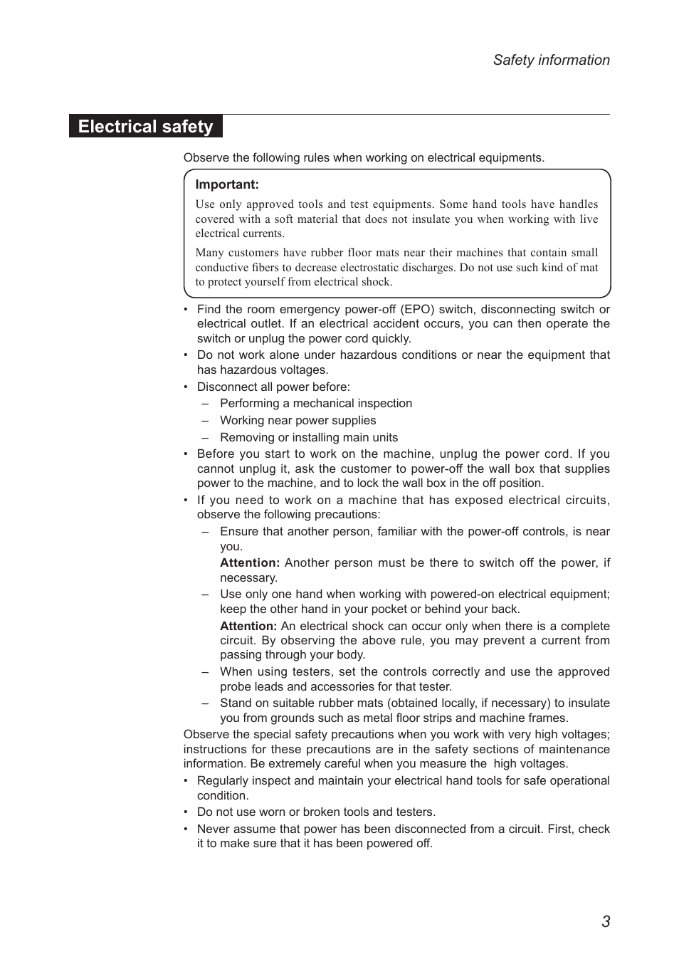 Electrical safety | Lenovo G50-45 Notebook Lenovo User Manual | Page 7 / 93