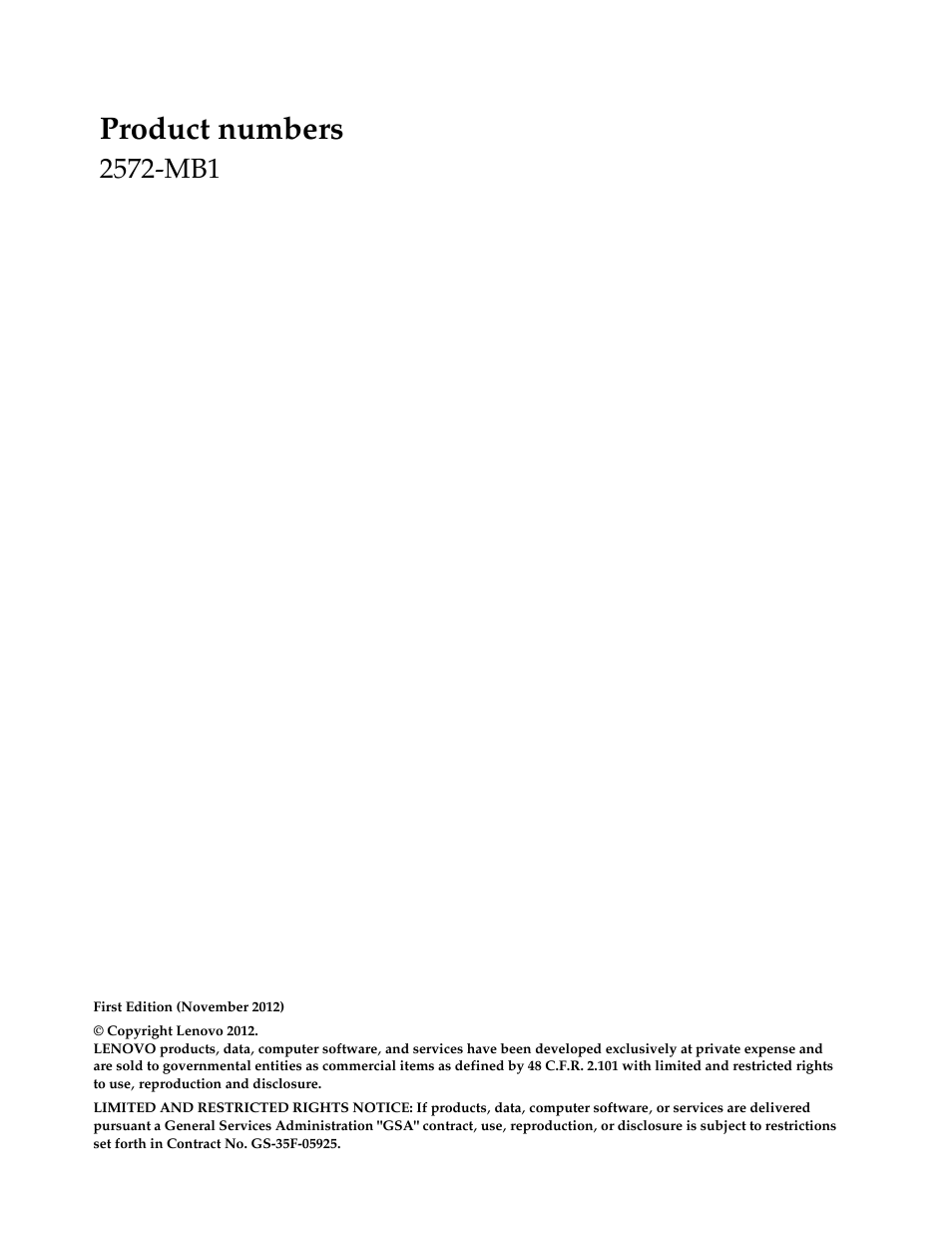 Product numbers | Lenovo ThinkVision LT2252p wide 22in LED Monitor User Manual | Page 2 / 38