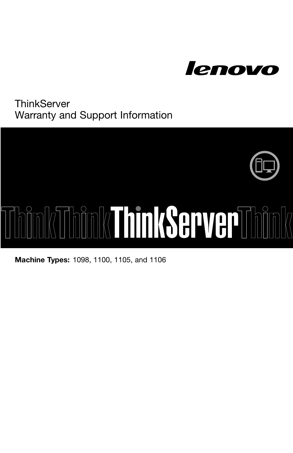 Lenovo ThinkServer TS130 User Manual | 36 pages