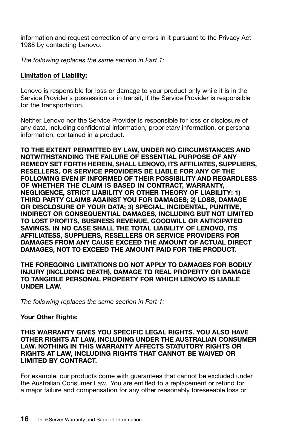 Lenovo ThinkServer TS130 User Manual | Page 24 / 36