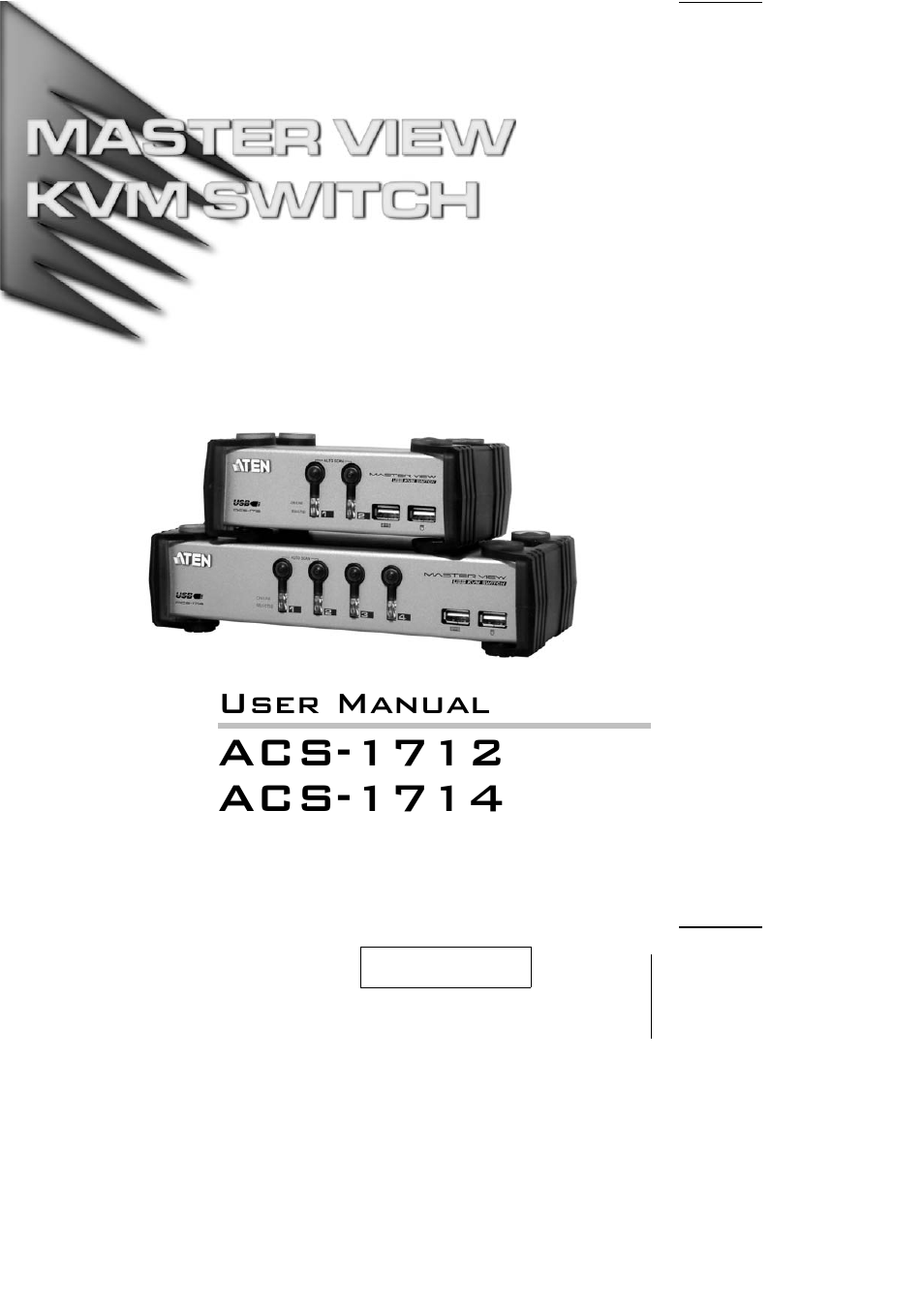 ATEN ACS-1712 User Manual | 24 pages