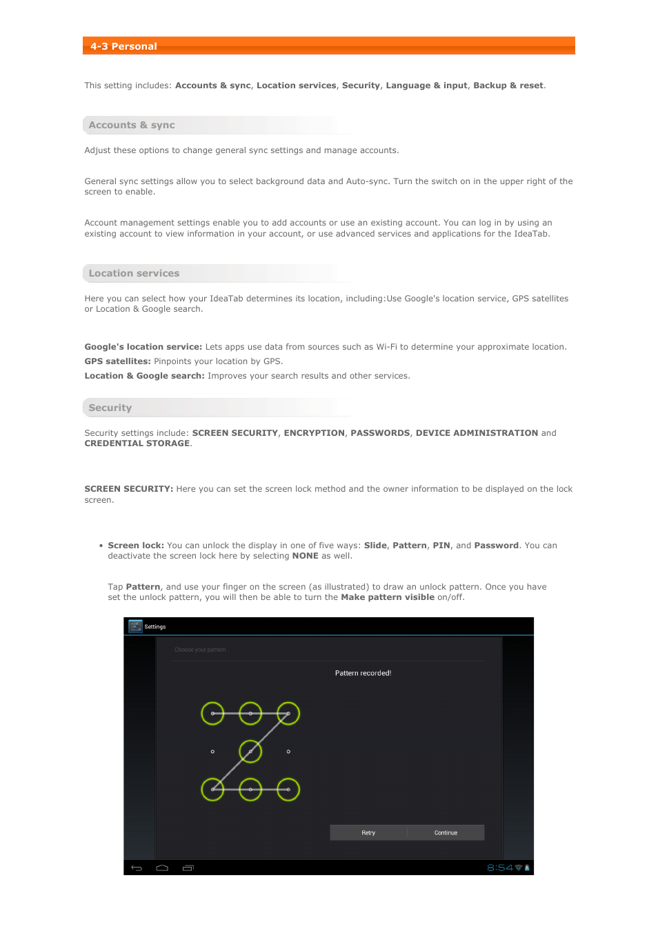 Lenovo A2109 Tablet User Manual | Page 17 / 23