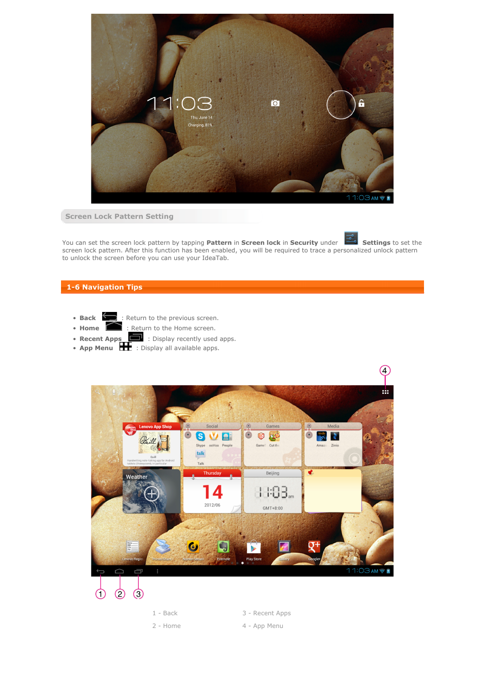 Lenovo A2109 Tablet User Manual | Page 4 / 23