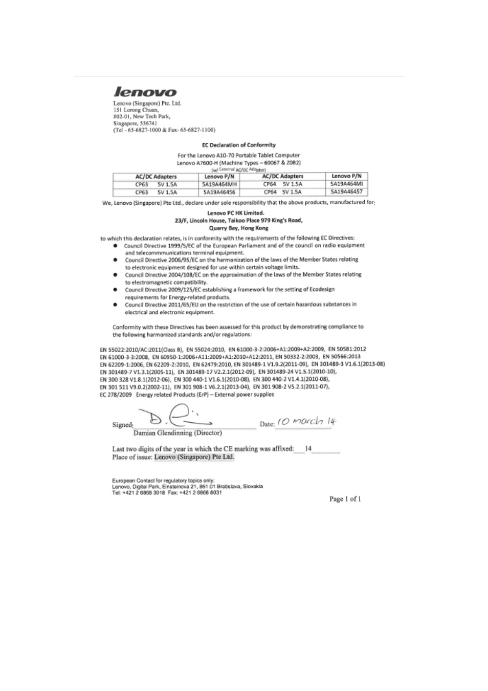 Lenovo A10-70 Tablet User Manual | Page 5 / 9