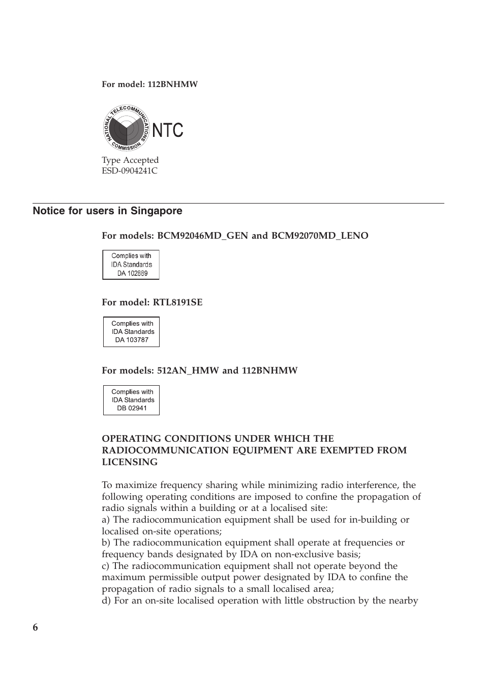 Lenovo ThinkPad SL510 User Manual | Page 6 / 8