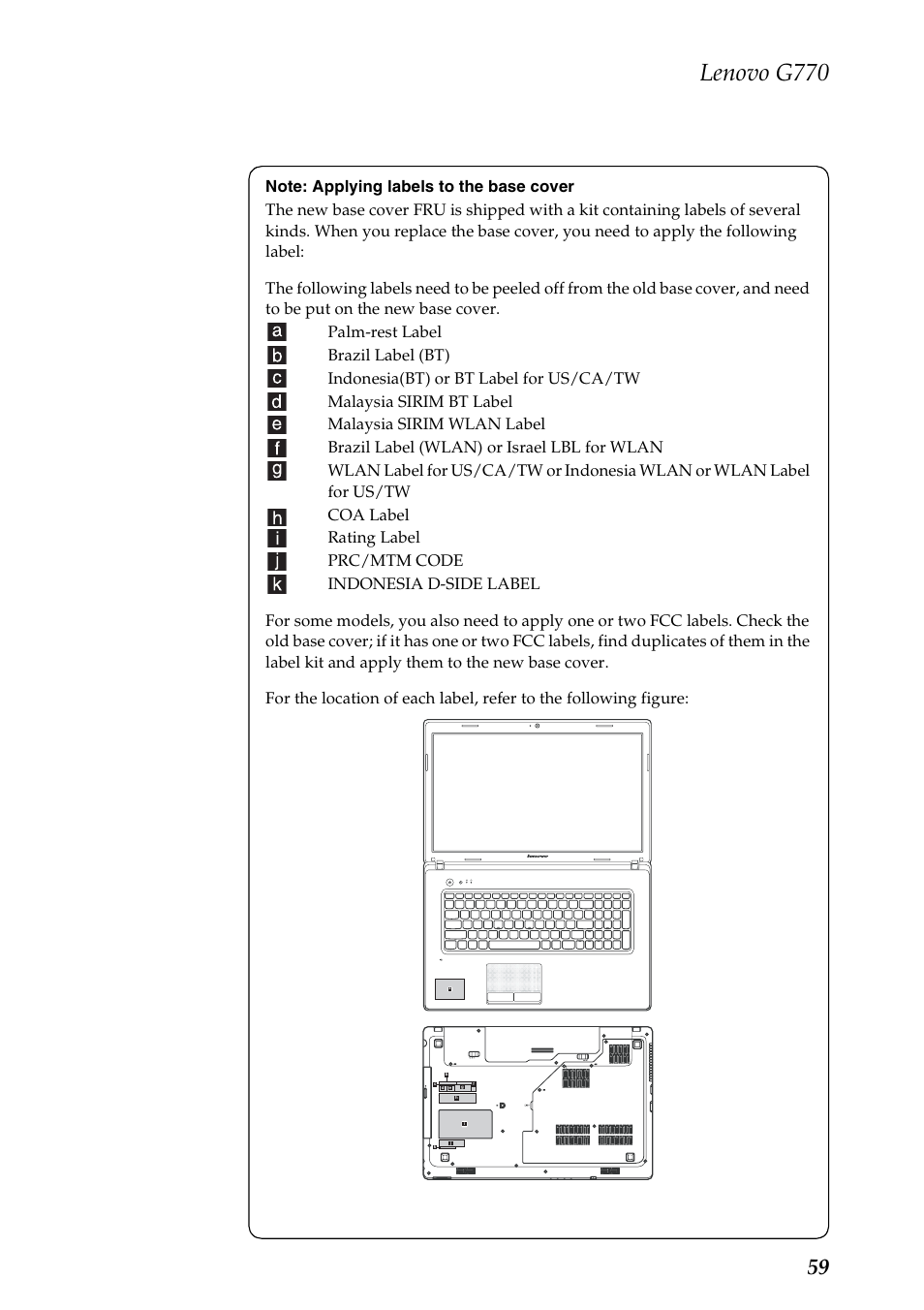 Lenovo g770 | Lenovo G770 Notebook User Manual | Page 63 / 89