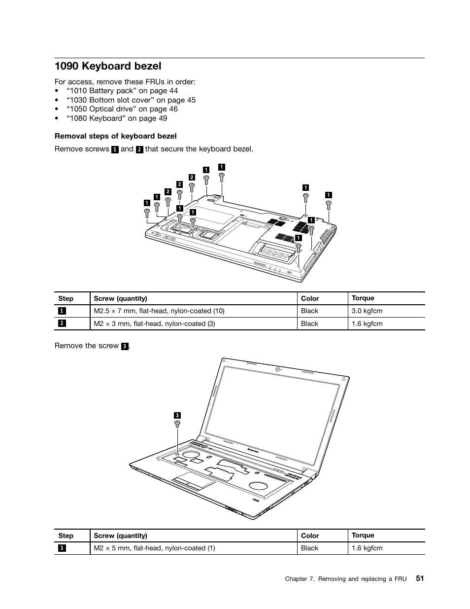 1090 keyboard bezel | Lenovo B470e Notebook User Manual | Page 57 / 92