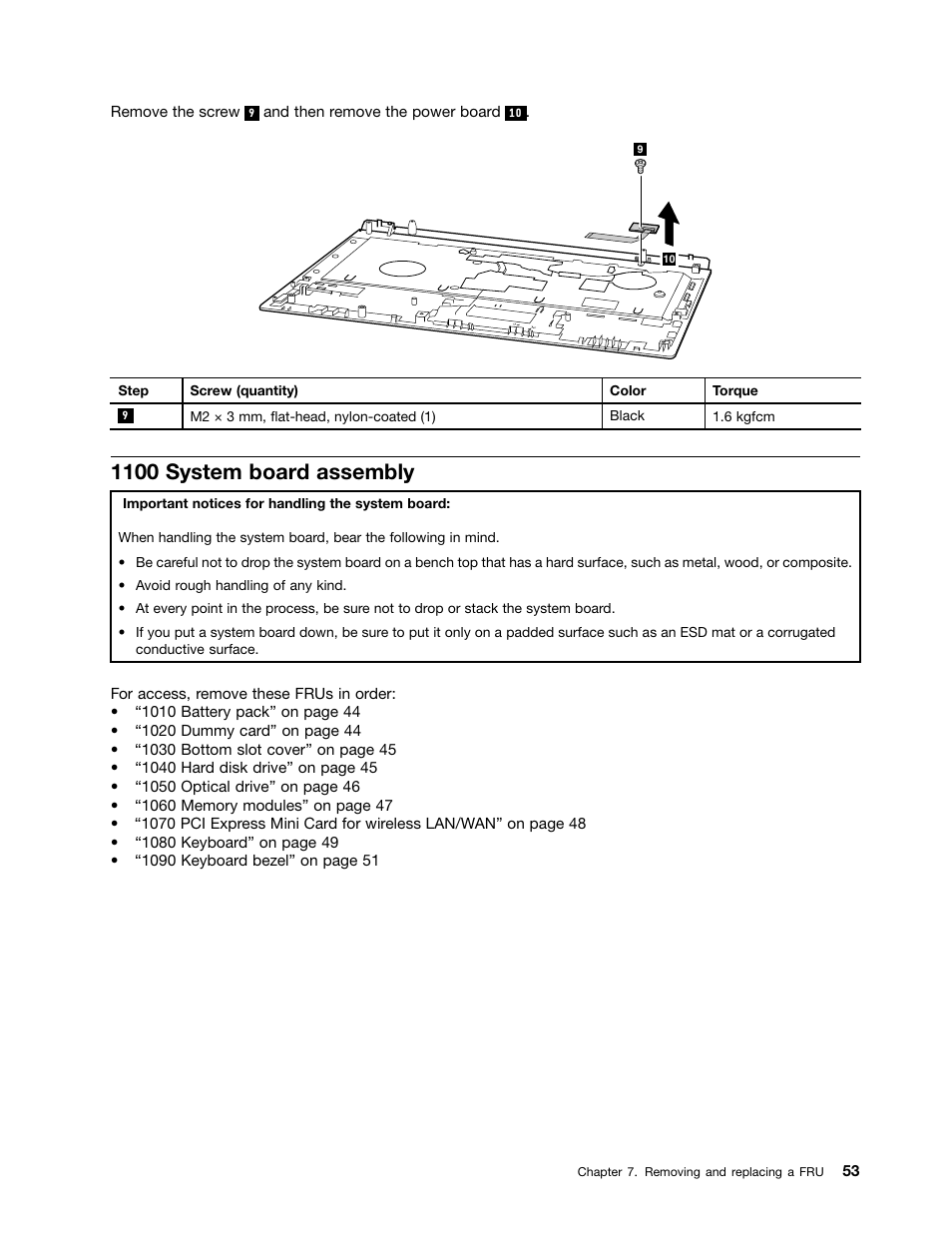 1100 system board assembly | Lenovo B470e Notebook User Manual | Page 59 / 92