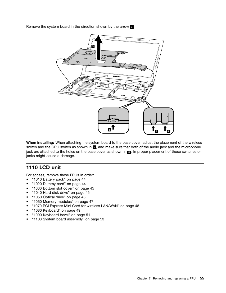 1110 lcd unit | Lenovo B470e Notebook User Manual | Page 61 / 92