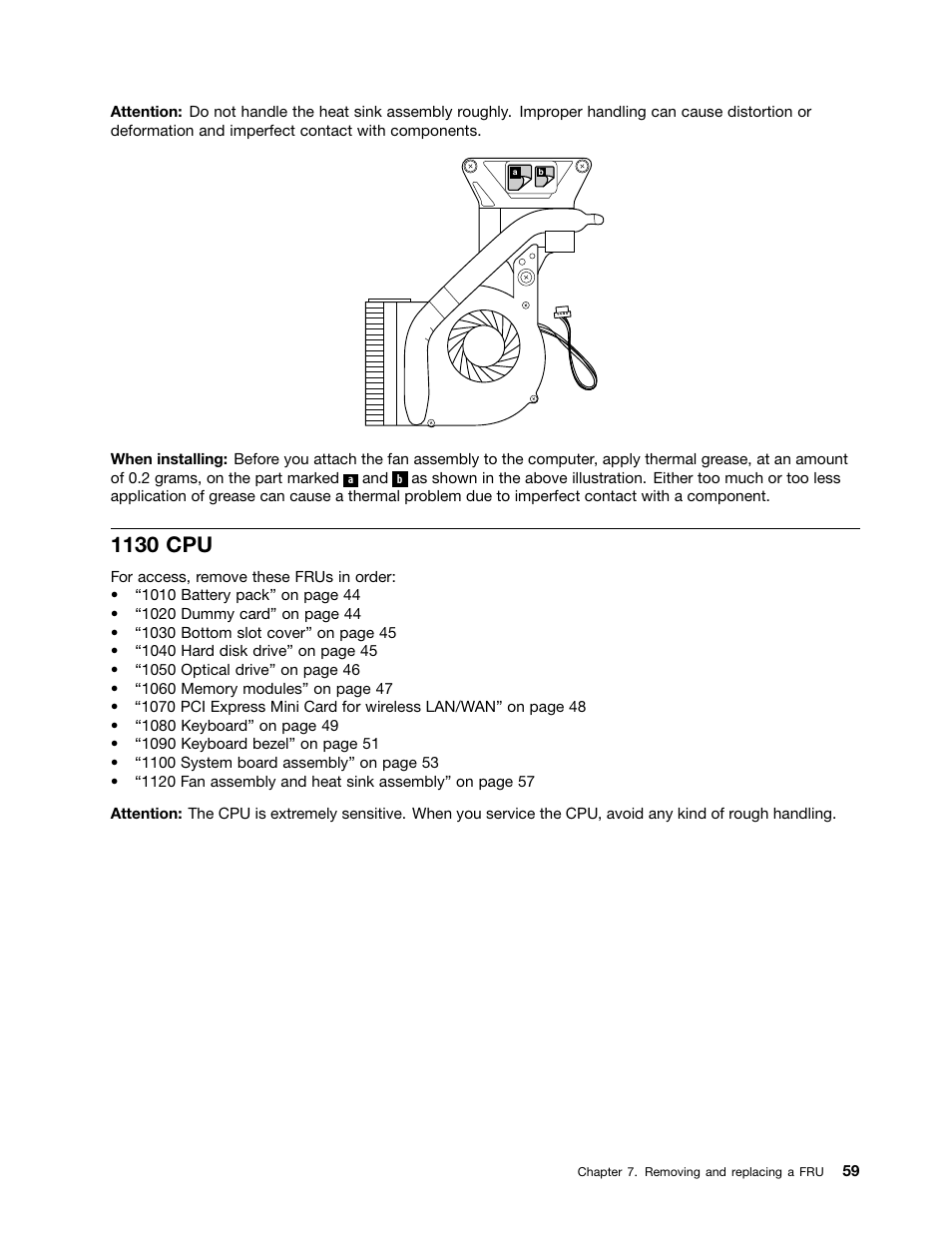 1130 cpu | Lenovo B470e Notebook User Manual | Page 65 / 92