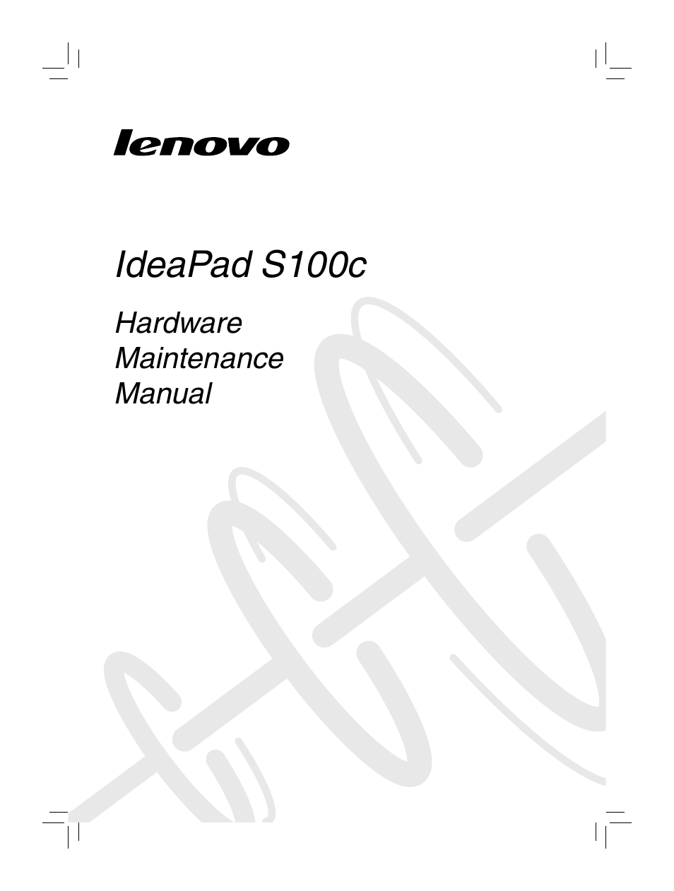 Lenovo IdeaPad S100c Notebook User Manual | 89 pages