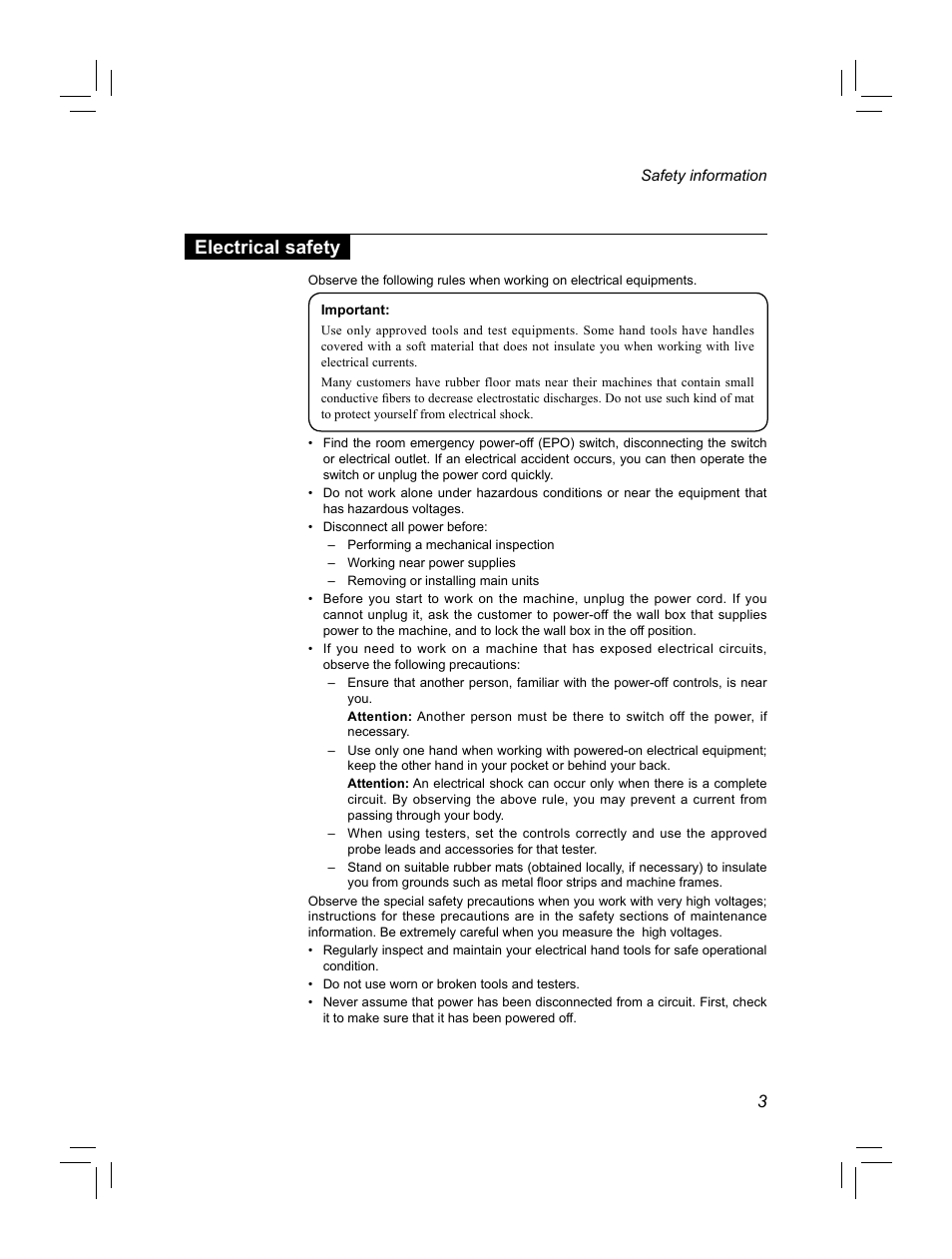 Electrical safety | Lenovo IdeaPad S100c Notebook User Manual | Page 7 / 89