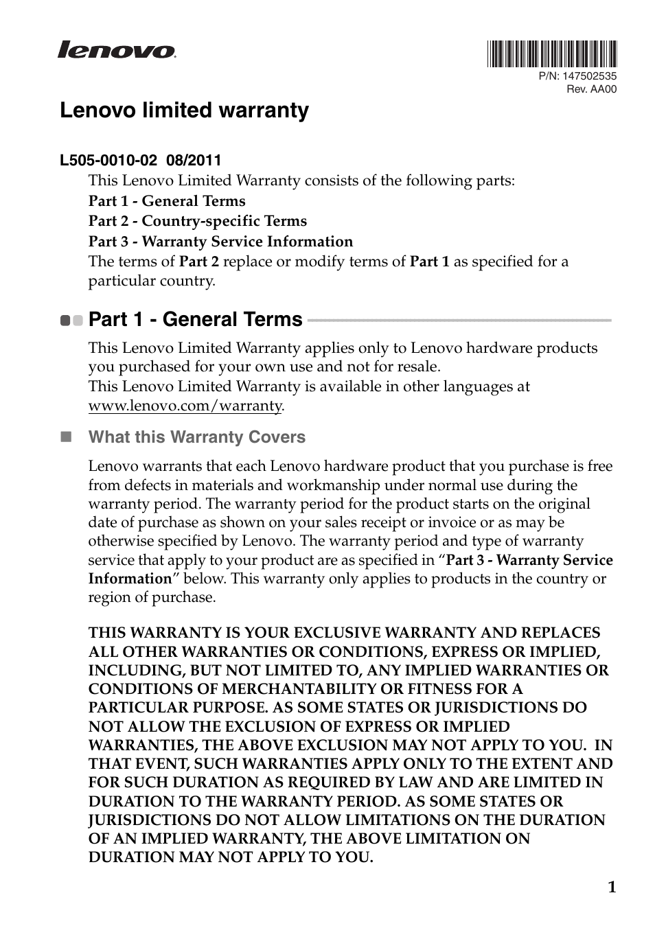 Lenovo B5400 Notebook User Manual | 23 pages