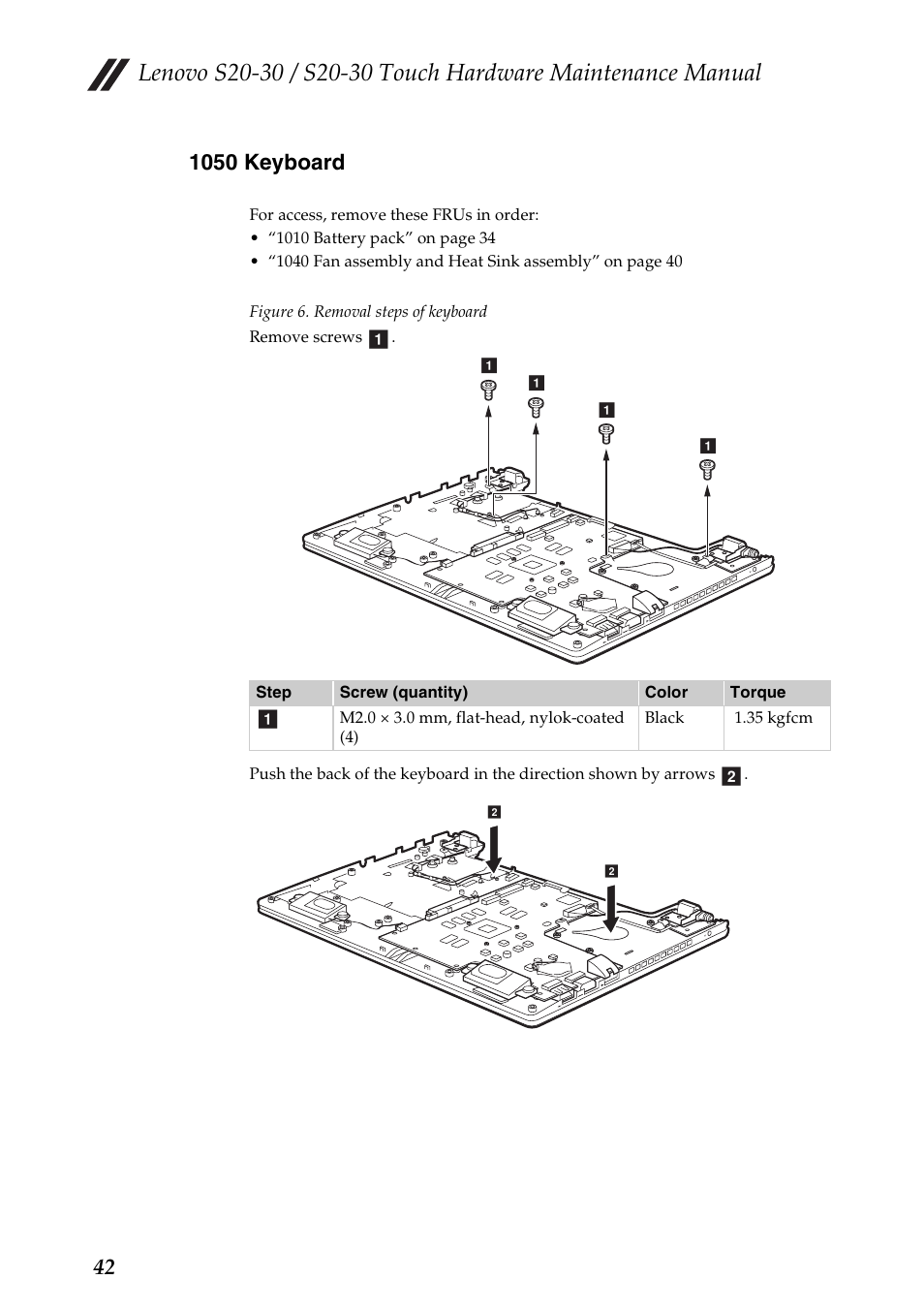 1050 keyboard | Lenovo S20-30 Touch Notebook User Manual | Page 46 / 82