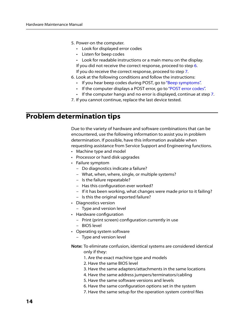 Problem determination tips | Lenovo 3000 C305 All-In-One User Manual | Page 16 / 71