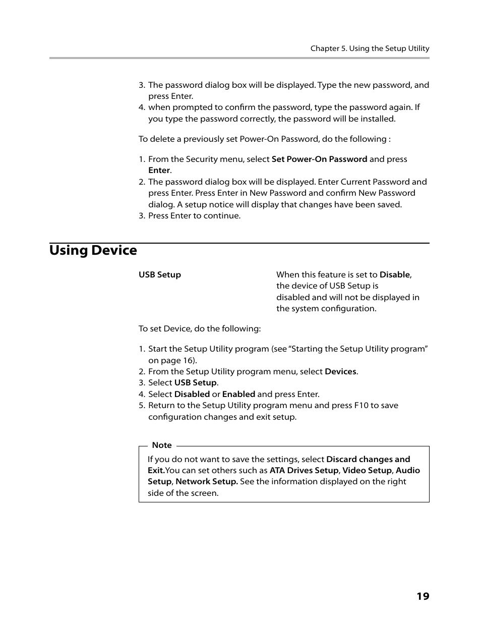 Using device | Lenovo 3000 C305 All-In-One User Manual | Page 21 / 71