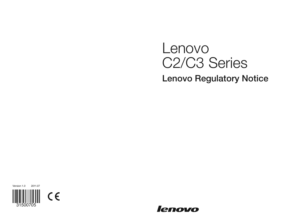 Lenovo C325 All-In-One User Manual | 37 pages