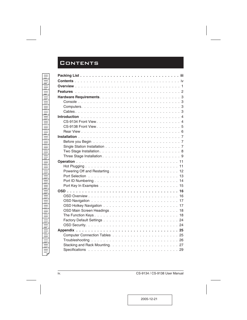 ATEN CS-9134 User Manual | Page 4 / 34