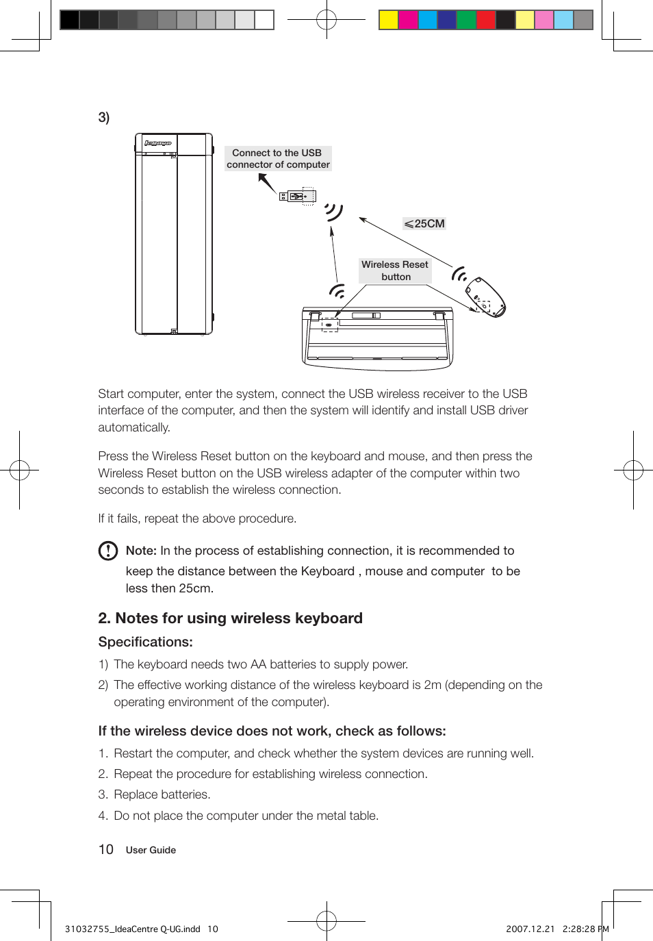 Speciﬁ cations | Lenovo IdeaCentre Q200 User Manual | Page 15 / 49