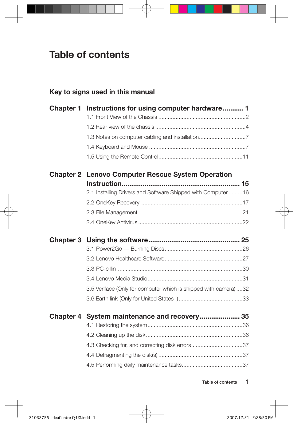 Lenovo IdeaCentre Q200 User Manual | Page 4 / 49