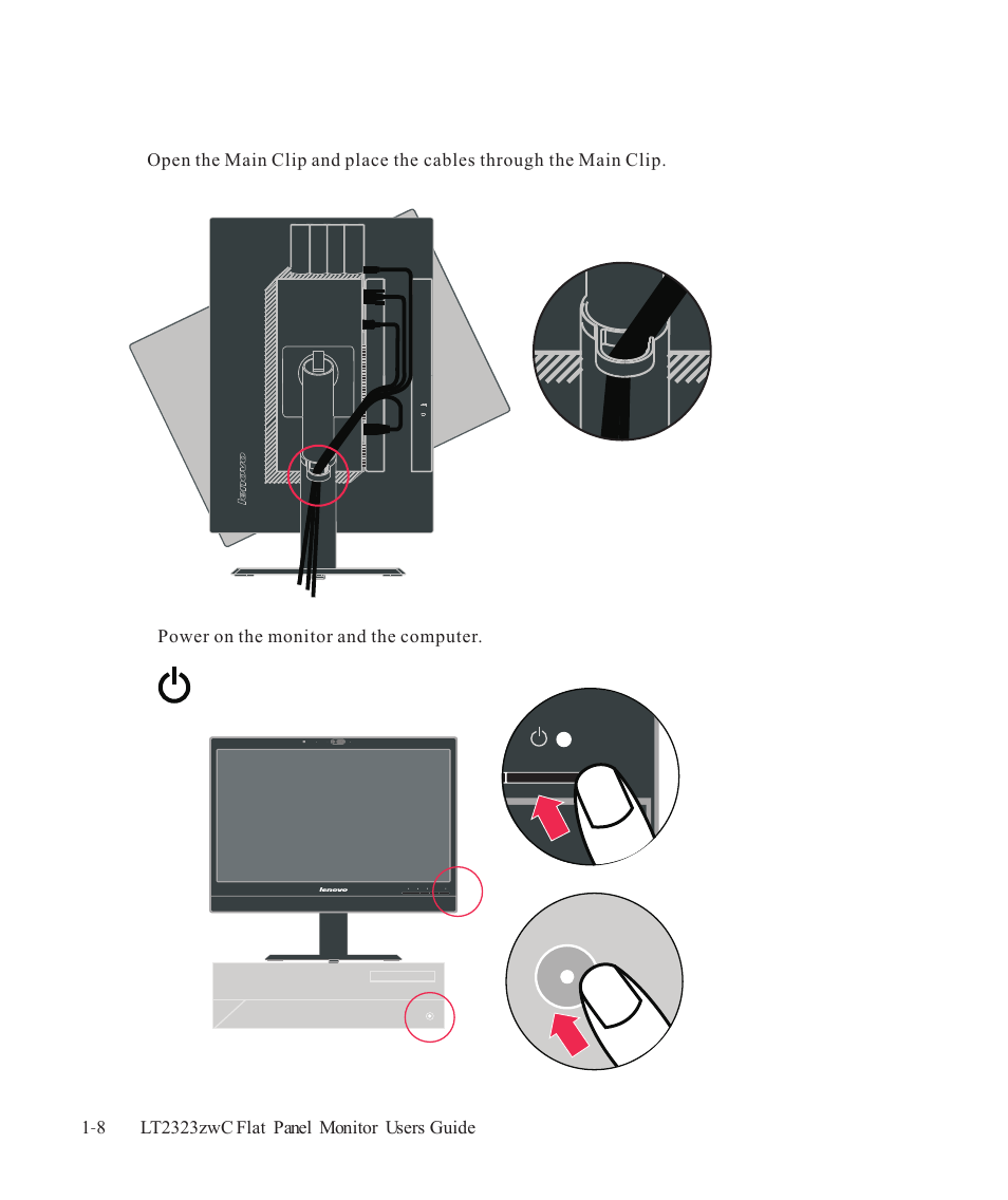 Lenovo ThinkVision LT2323z Wide User Manual | Page 12 / 42