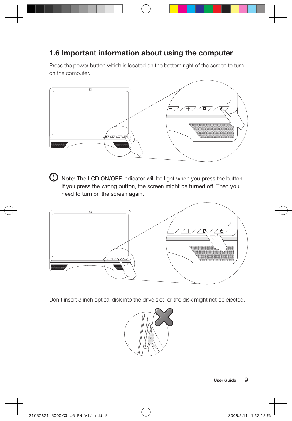 6 important information about using the computer | Lenovo 3000 C305 All-In-One User Manual | Page 14 / 41