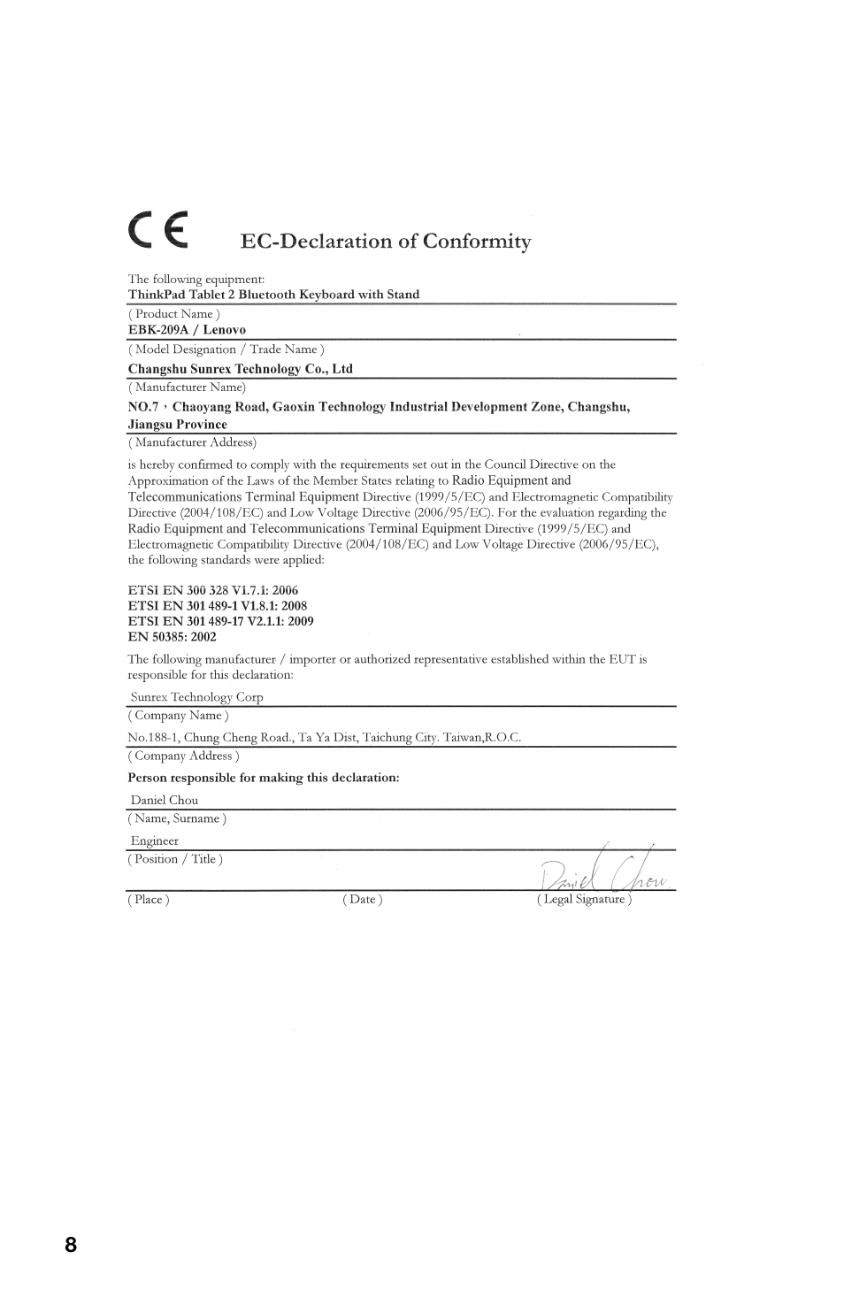 Lenovo ThinkPad Tablet 2 User Manual | Page 8 / 10